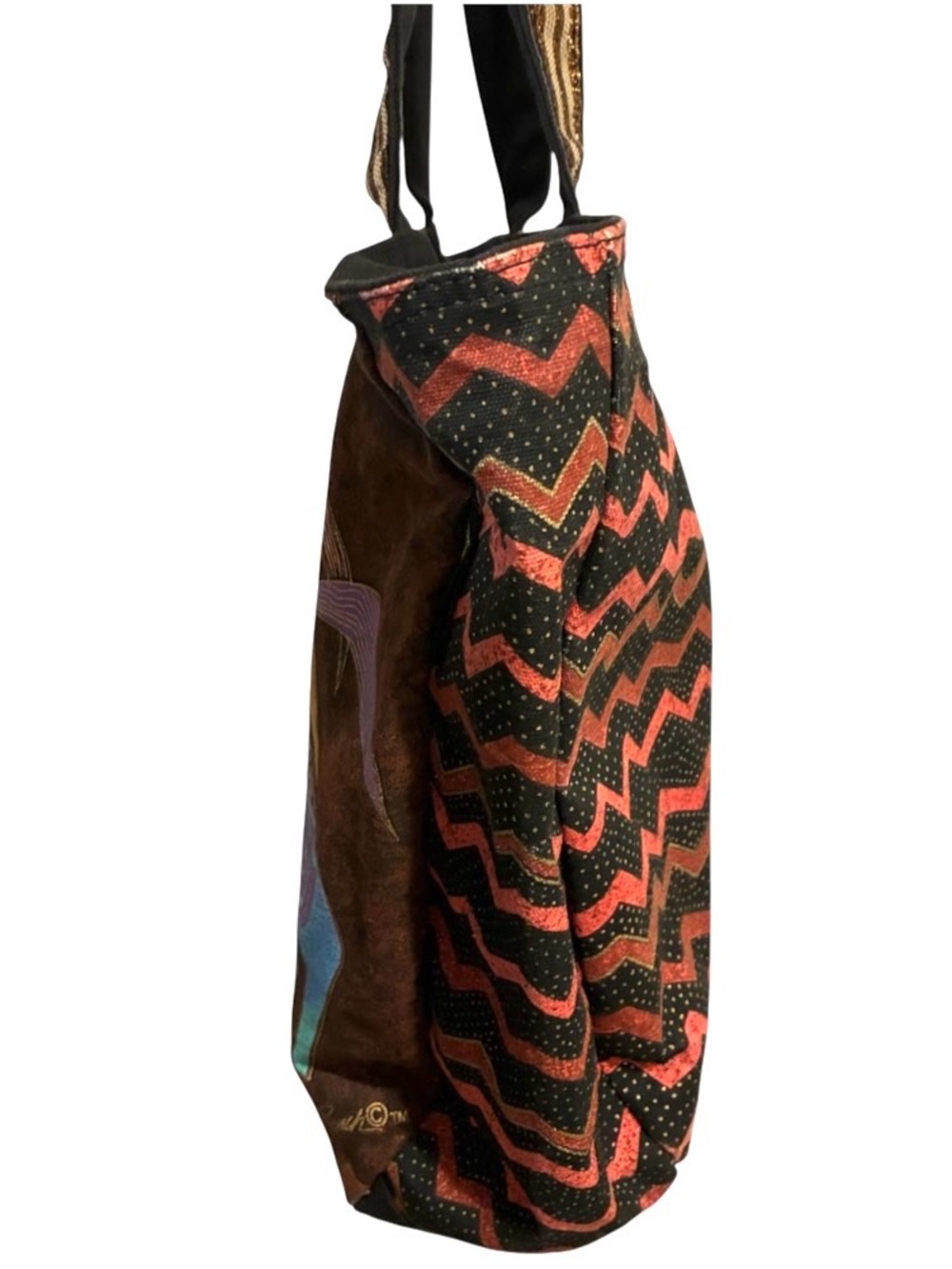 Laurel Burch Tote Wild Horses Running Free Western Cowboy Bag Equestrian Sequin - Picture 9 of 16